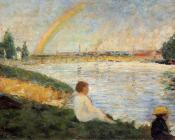 乔治 修拉 : Bathing at Asnieres, Rainbow